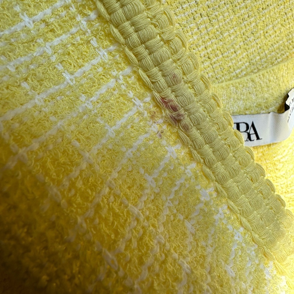 Zara Yellow Knit Cardigan and Top Set Size Large - Picture 4 of 10